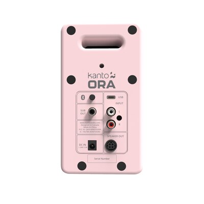 Kanto ORA 100W Bluetooth Reference Desktop Speakers, Pink, Pair (ORAMP)