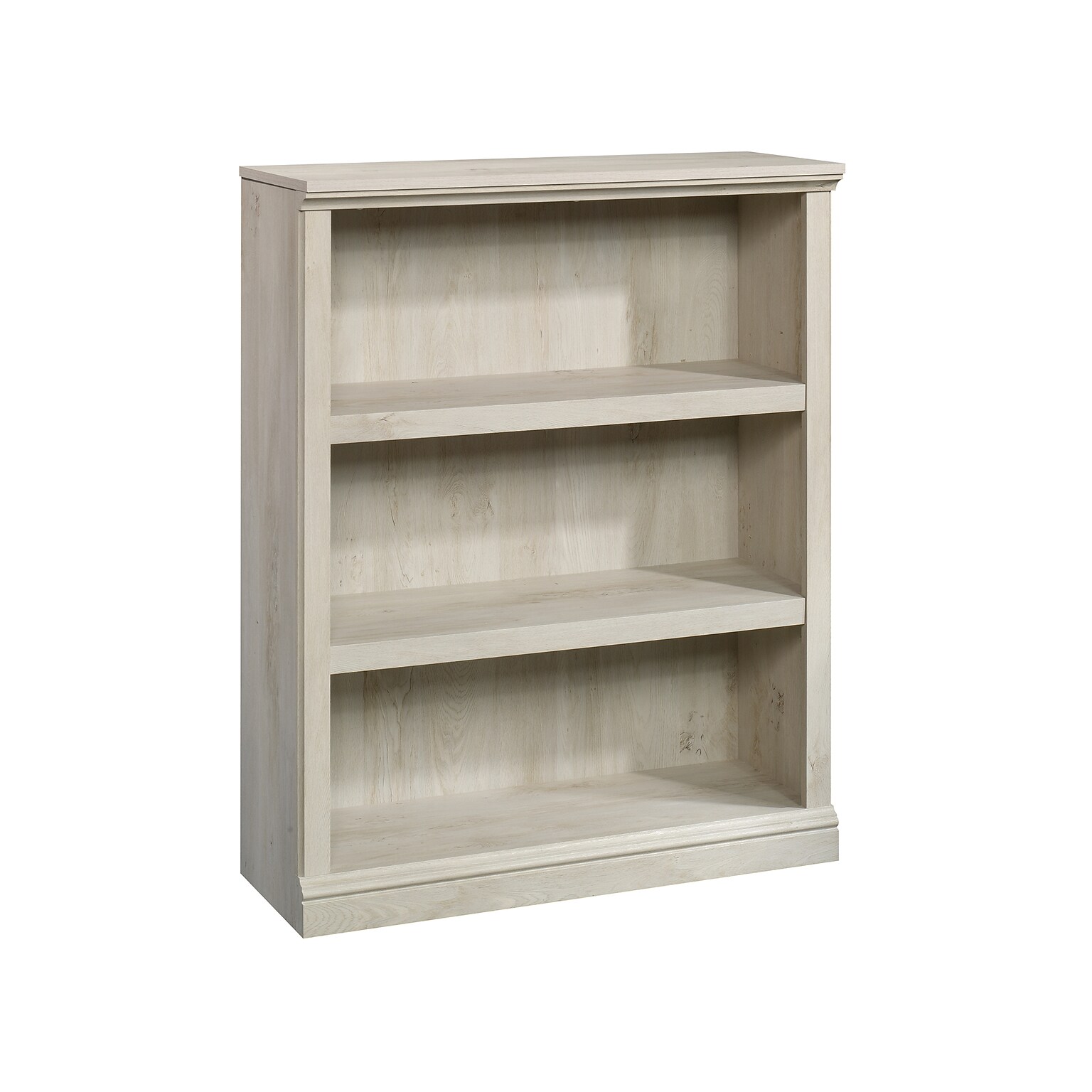 Sauder Select 44H 3-Shelf Bookcase, Chalked Chestnut (423032)