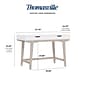 Thomasville Furniture Whitney 48"W Writing Desk, Snowy White (SPLS-WH48D-TV)