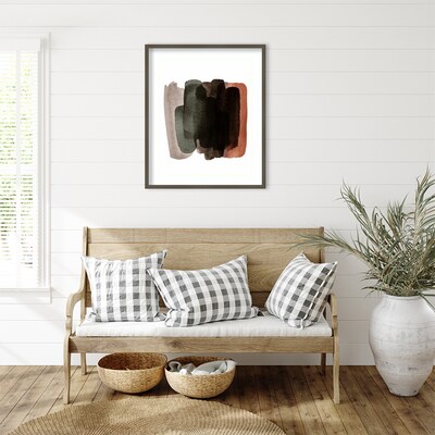 Amanti Art Warm Abstract I by Amy Lighthall Wood Framed Wall Art Print, 28" x 33" (A42675508048)