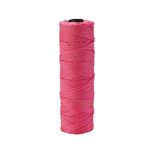 Mutual Industries Nylon Mason Braided Twine, 0.06 x 250 ft., Glo Pink, Dozen (14662-175-250)