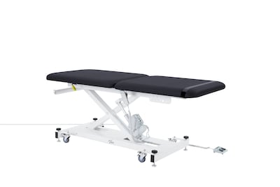 Viva Comfort XRO 2-Section Electric Height and Back Adjustable Exam Table, 600 lb Capacity, Black (ADI903-20-BLK-MK)