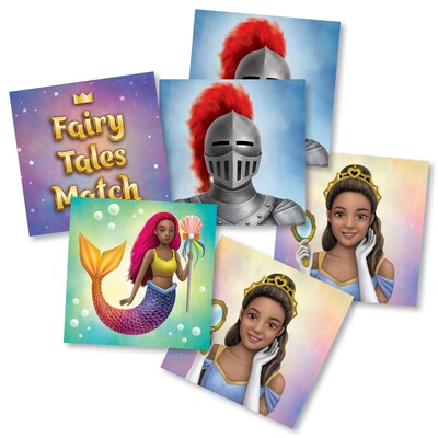Teacher Created Resources Fairy Tales Match Game, 78/Pack (TCR63282)