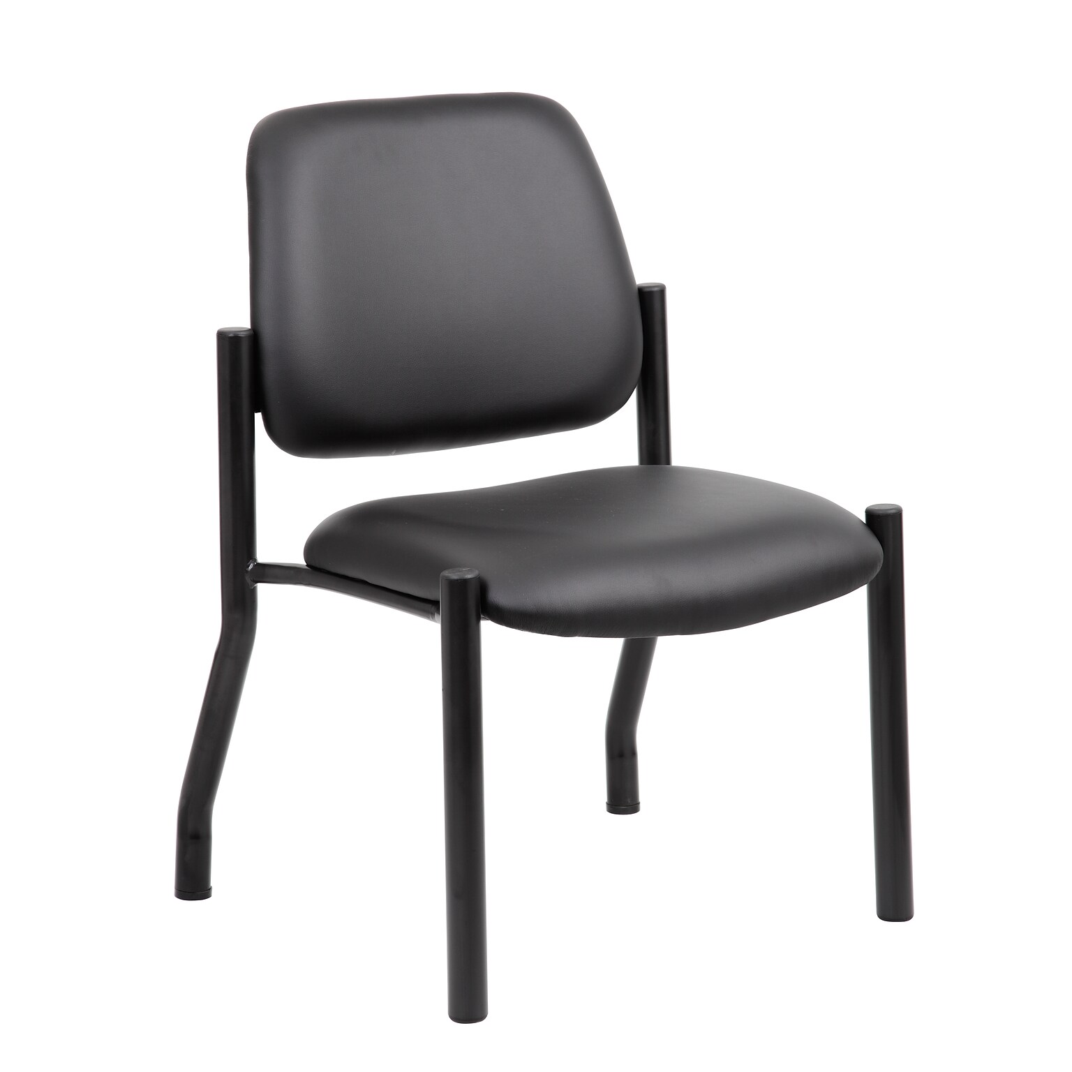 Boss Armless Guest and Reception Area Chair, Black (B9595AM-BK)