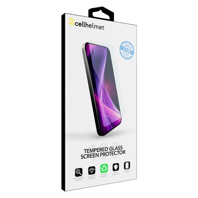 cellhelmet Tempered Glass Screen Protector for iPhone 16 Pro Max with $100 Coverage (ST-107-C100)