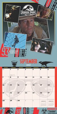2025 Cal Ink Jurassic Park 12" x 12" Monthly Wall Calendar (9781645916826)