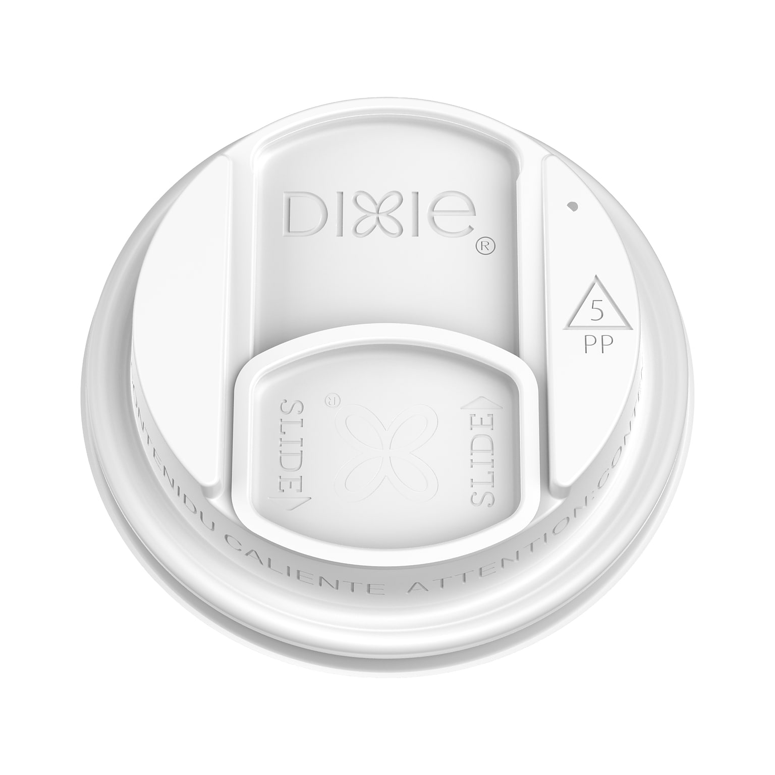 Dixie Reclosable Polypropylene Hot Cup Lid, 10/12/16/20 oz. Cup, White, 1000/Carton (DSL9542)