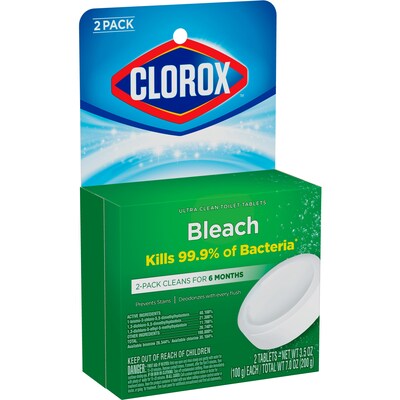 Clorox Ultra Clean Toilet Tablets Bleach, 3.5 oz.  (CLO30024)