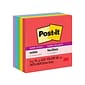 Post-it Super Sticky Notes, 3" x 3", Playful Primaries Collection, 90 Sheet/Pad, 5 Pads/Pack (654-5SSAN)