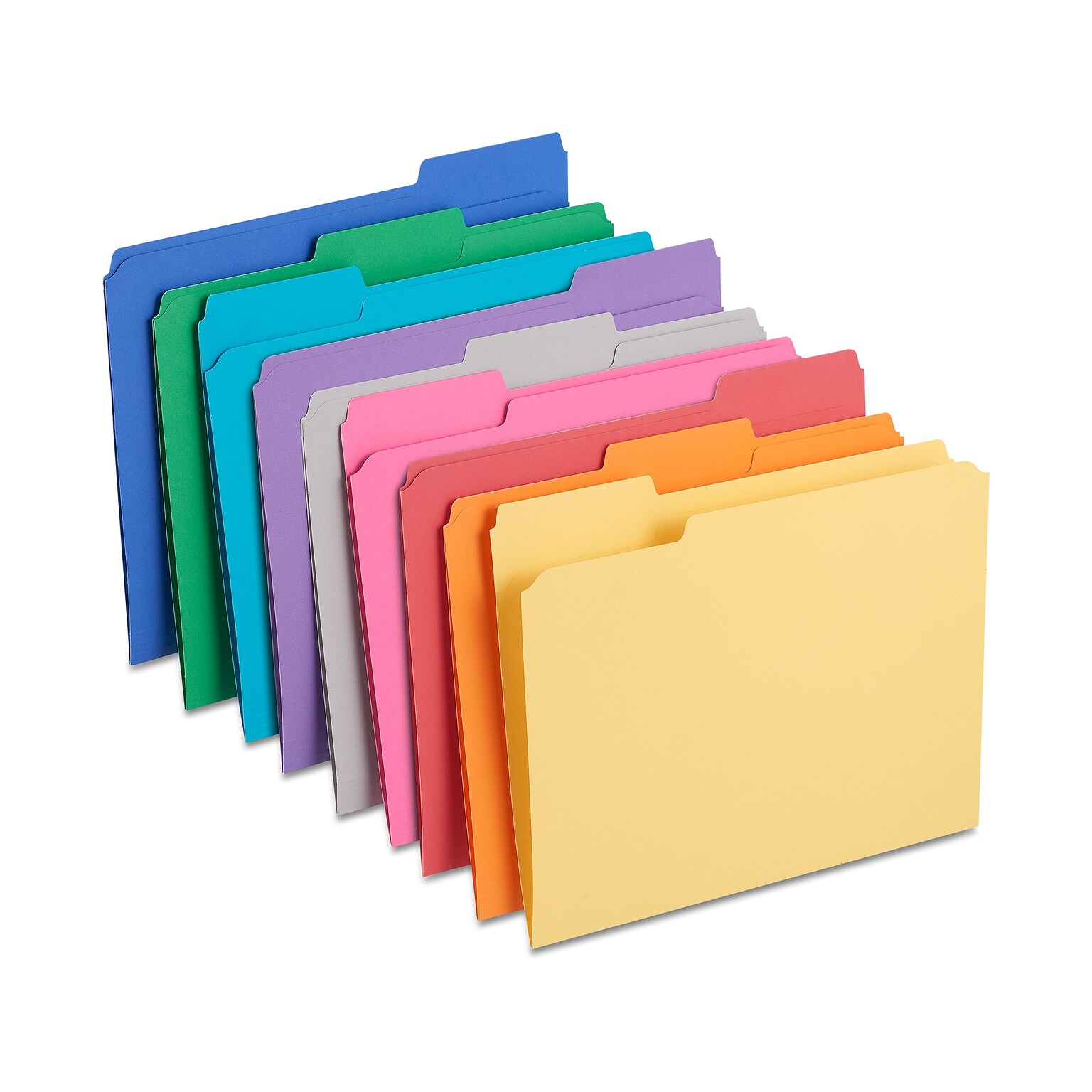 Staples Reinforced File Folders, 1/3-Cut Tab, Letter Size, 100/Box (ST508994-CC)