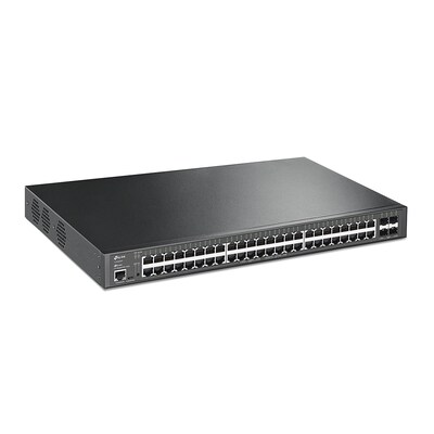 TP-Link JetStream 48-Port Gigabit PoE Managed Switch, 10 Gbps, Black (SG3452XP)