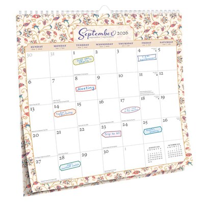 2026 BrownTrout Tuscan Delight 12 x 12 Monthly Wall Calendar (9798330706044)