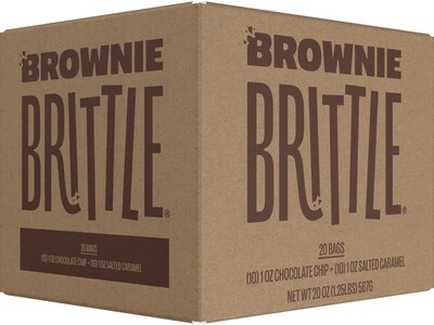 Brownie Brittle Crunchy Brownie Snack Variety Pack, 1 oz., 20 Packs/Carton (SG1416)