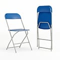 Flash Furniture HERCULES Series Plastic Banquet/Reception Chair, Blue, 2/Pack (2LEL3BLUE)