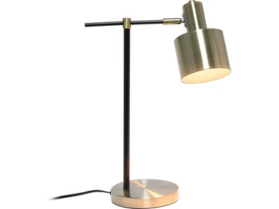 Lalia Home Studio Loft Table Lamp, Antique Brass/Black (LHT-4001-AB)