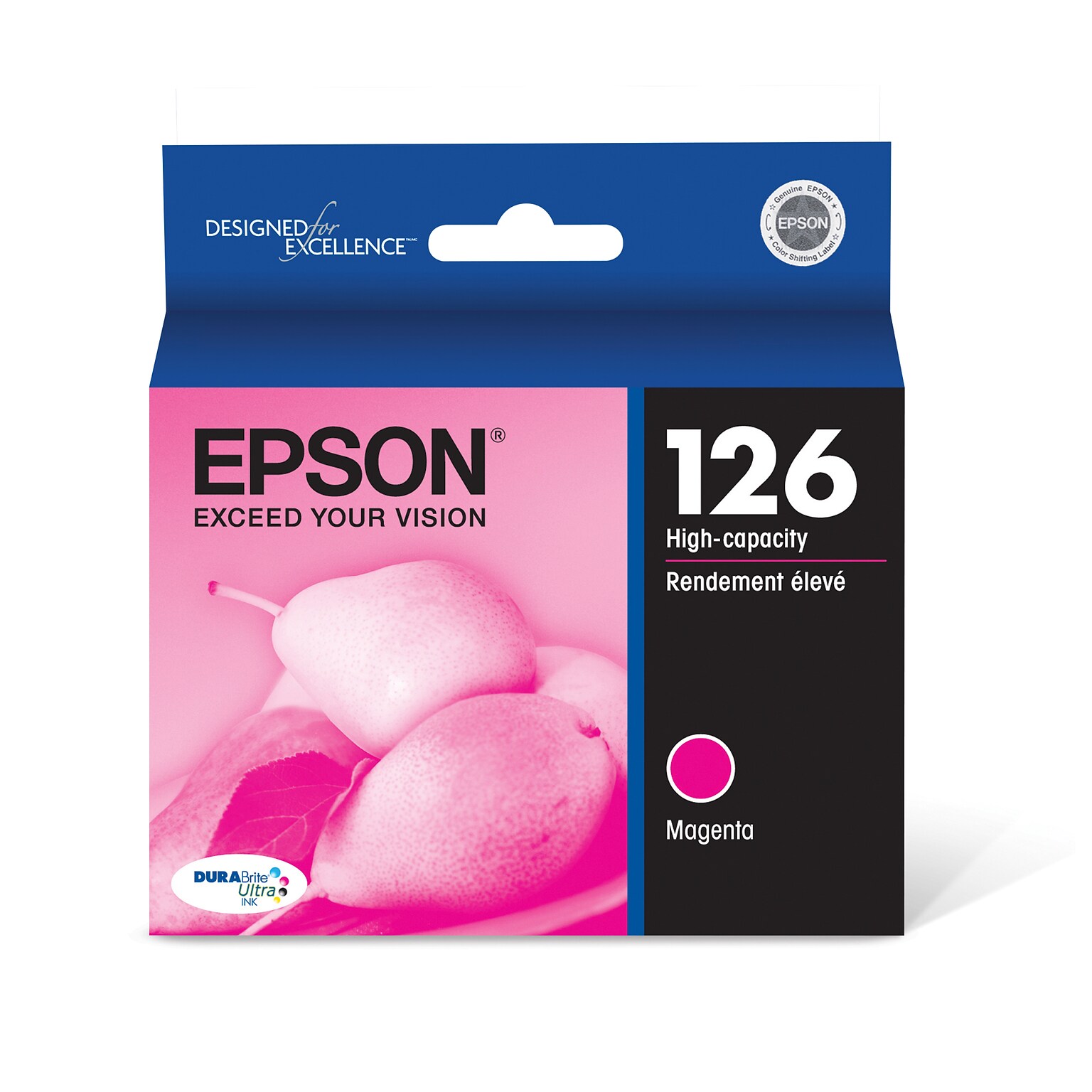 Epson T126 Magenta High Yield Ink Cartridge   (T126320)