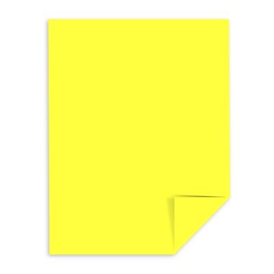 Astrobrights 65 lb. Cardstock Paper, 8.5 x 11, Lift-Off Lemon, 2,000 Sheets/Carton (21021/22831CT)