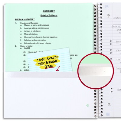 Five Star 1-Subject Notebooks, 8.5" x 11", College Ruled, 100 Sheets, Each (820053-22)