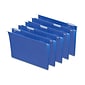 Staples Hanging File Folder, 5-Tab, Letter Size, Blue, 25/Box (TR163501)