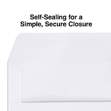 Staples® Self Seal #10 Business Envelopes, 4 1/8 x 9 1/2, White, 500/Box (570240/99294)