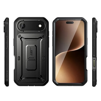 SUPCASE Unicorn Beetle Pro Case for iPhone 17 Air, Shock Absorbing, Black (SUP-iPhone2025Air-UBPro-SP-Black)