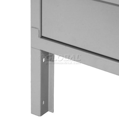 Global Industrial Paramount 78"H 3-Tier 3-Column Locker, Gray (238234GY)