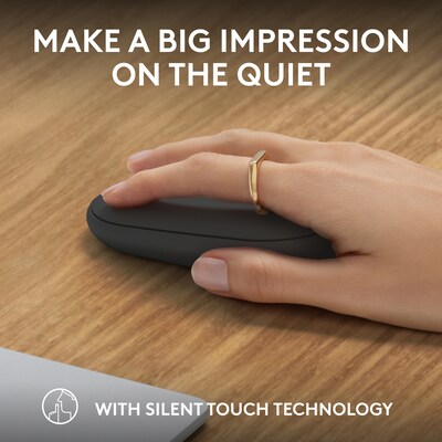 Logitech Pebble 2 M350s Wireless Ambidextrous Optical Mouse, Tonal Graphite (910-007024)