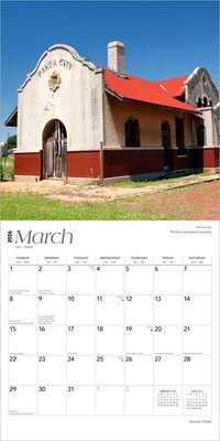2026 BrownTrout Sooner State Oklahoma Places 12" x 12" Monthly Wall Calendar (9798330705641)