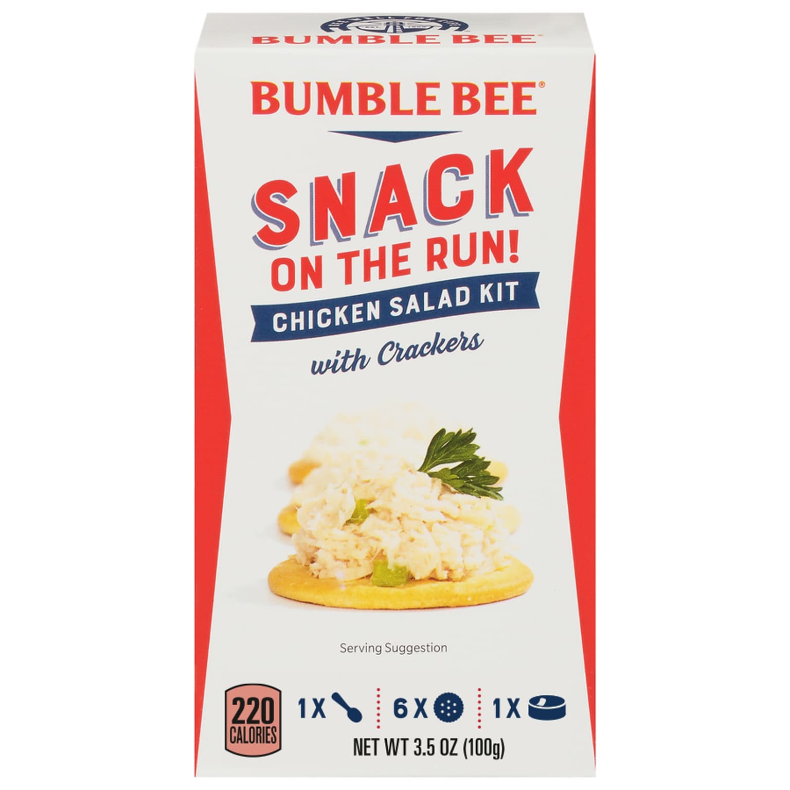 Bumble Bee Snack On The Run! Chicken Snack Kit, 3.5 oz., 12/Carton (AHF70350)