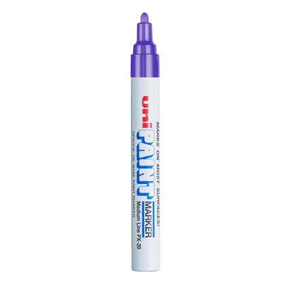Uni Paint Medium Bullet Tip Marker, Violet, 12/Pack (63606DZ)