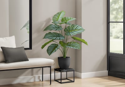Monarch Specialties Inc. 24 Artificial Calathea Plant in Pot (I 9577)