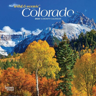 2024 BrownTrout Colorado Wild & Scenic 7 x 14 Monthly Wall Calendar (9781975462420)