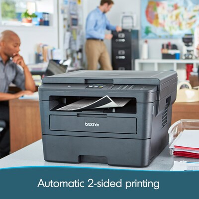 Brother HL-L2395DW Black&White Laser Printer with Print-Scan-Copy, Wireless, Network Ready & USB, Refresh Subscription Eligible