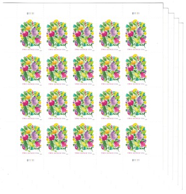 USPS Wedding Blooms Two Ounce 100 Postage Stamps (TWO-WEDBLOOM100)