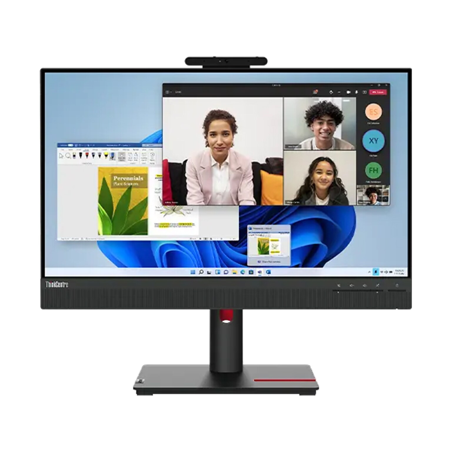 Lenovo ThinkCentre Tiny-In-One 24 Gen 5 23.8 60 Hz LED Monitor, Black (12NAGAR1US)