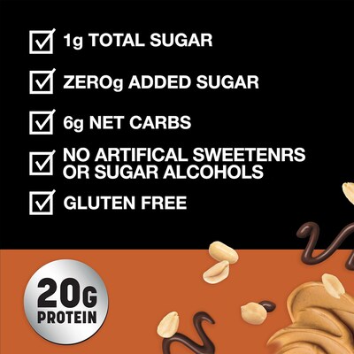 KIND Protein MAX Gluten Free Crispy Chocolate Peanut Butter Protein Bar, 2.2 oz., 12 Bars/Box (43470)