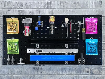 Triton Products LocBoard 18" x 36" x 9/16" Steel Square Hole Pegboards, 2/Set (LB18-BK)