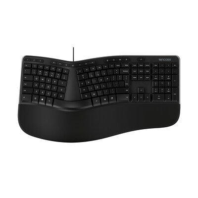 Incase Designed by Microsoft Wired Ergonomic Keyboard, Black (LXM-00001)