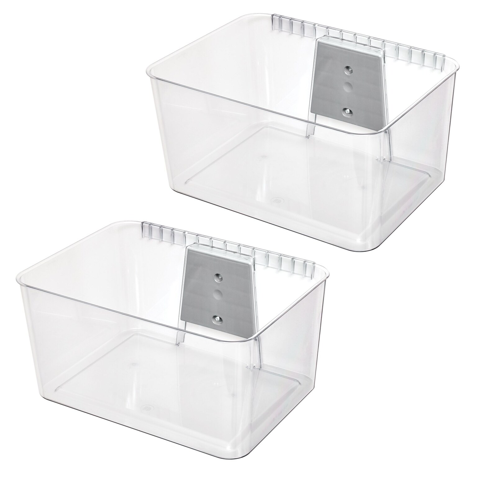 Large Wallspace Storage Bin and Bracket - Wall-Mounted Storage Bins for Garage, Laundry Room, and Pantry