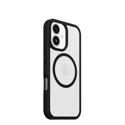 OtterBox React MagSafe Phone Case for iPhone 17, Shock Absorbing, Black/Clear (77-98591)