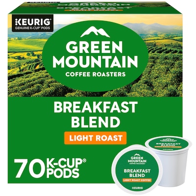 Green Mountain Breakfast Blend Coffee Keurig® K-Cup® Pods, Light Roast, 70/Box (5000373741)