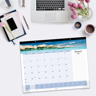 2027 Blue Sky Islands 22" x 17" Monthly Desk Pad Calendar (117891-27)