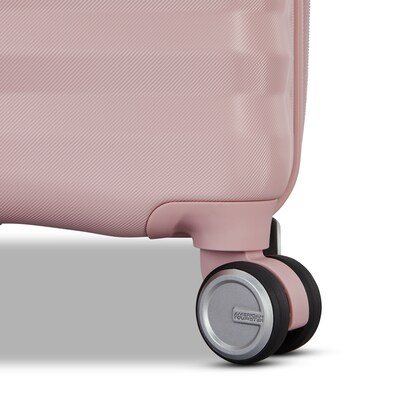 American Tourister Color Vault 24.0" Hardside Suitcase, 4-Wheeled Spinner, Pink Blush (153951-E050)