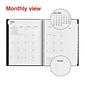 2024-2025 Staples 8" x 11" Academic Weekly & Monthly Appointment Book, Plastic Cover, Black (ST25499-23)