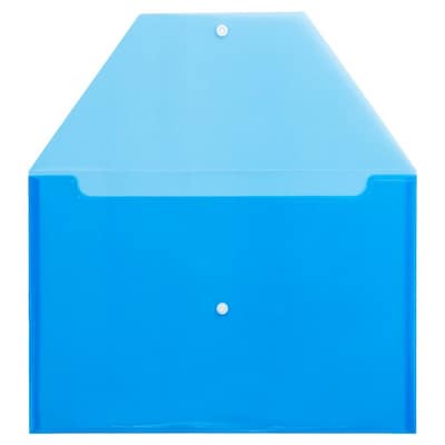 JAM Paper Premium Plastic Document File, Legal, Blue, 3/Pack (219S0BUX3)