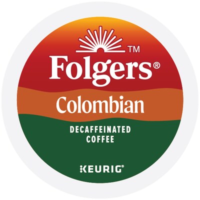 Folgers Colombian Decaf Coffee Keurig® K-Cup® Pods, Medium Roast, 24/Box (5000053359)