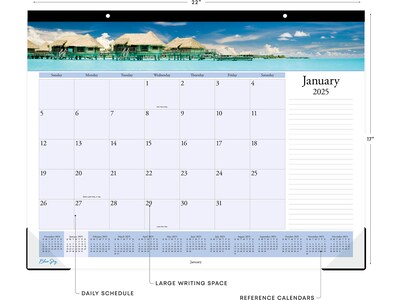 2025 Blue Sky Islands 22 x 17 Monthly Desk Pad Calendar (117891-25)