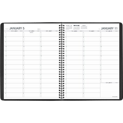 2026 AT-A-GLANCE 8.25 x 11 Weekly Appointment Book, Faux Leather Cover, Black (70-950-05-26)