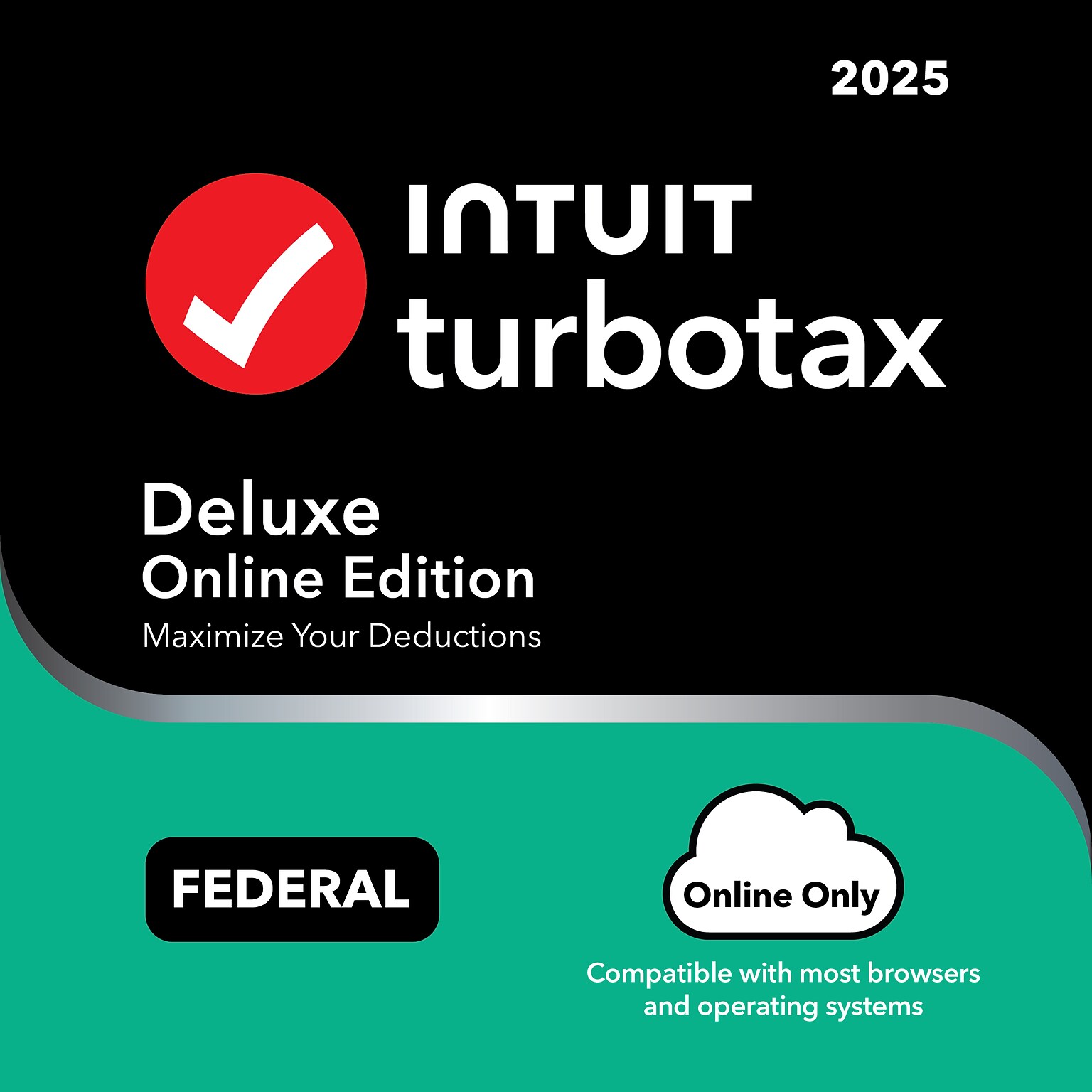 TurboTax Deluxe Online 2025 for 1 User, All Common Web Browsers & Operating Systems, Online Access