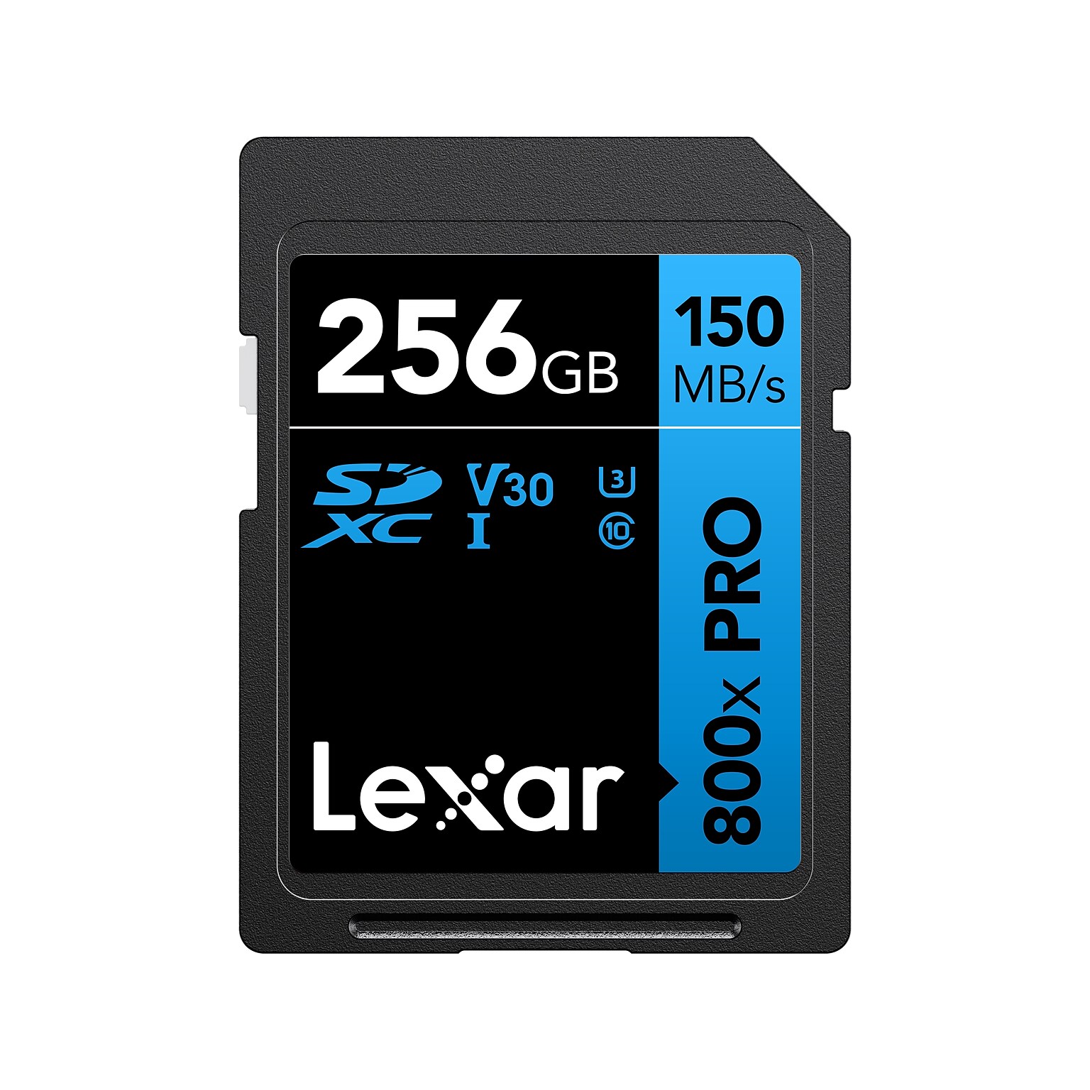 Lexar High-Performance 800x PRO BLUE Series 256GB SDXC Memory Card, Class 10, UHS-I, V30 (LSD0800P256G-BNNNU)